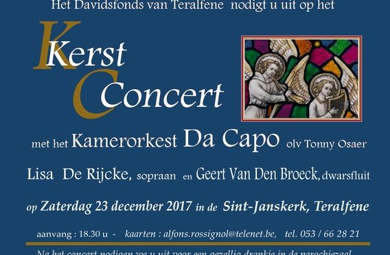 23 december 2017 – Kerstconcert Teralfene